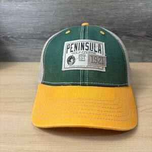 Peninsula‎ Golf Course Hat Cap Snapback Green Door County Wisconsin Adjustable